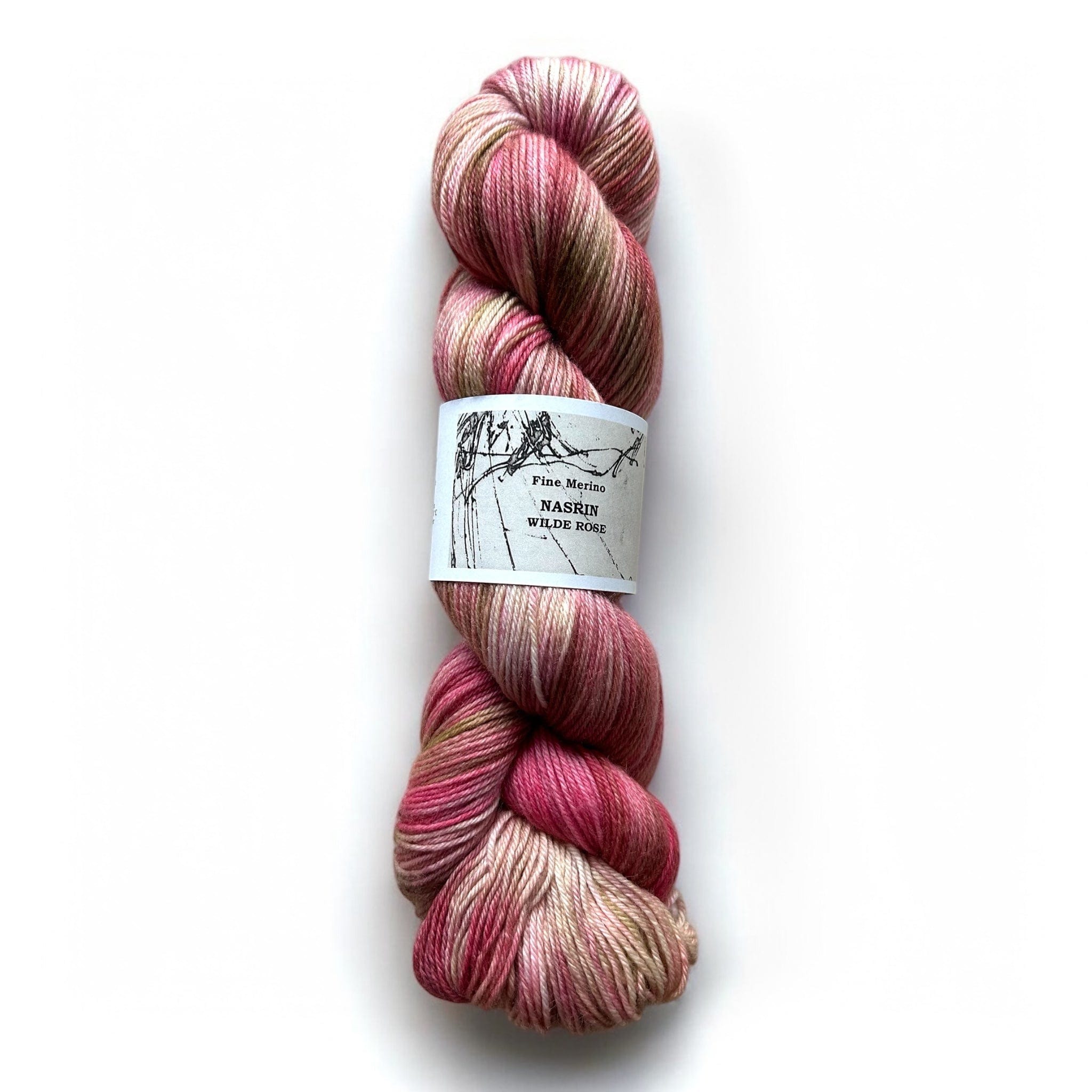 Atelier Franziska Uhl Atelier Franziska Uhl Fine Merino Sock Nasrin - Wilde Rose