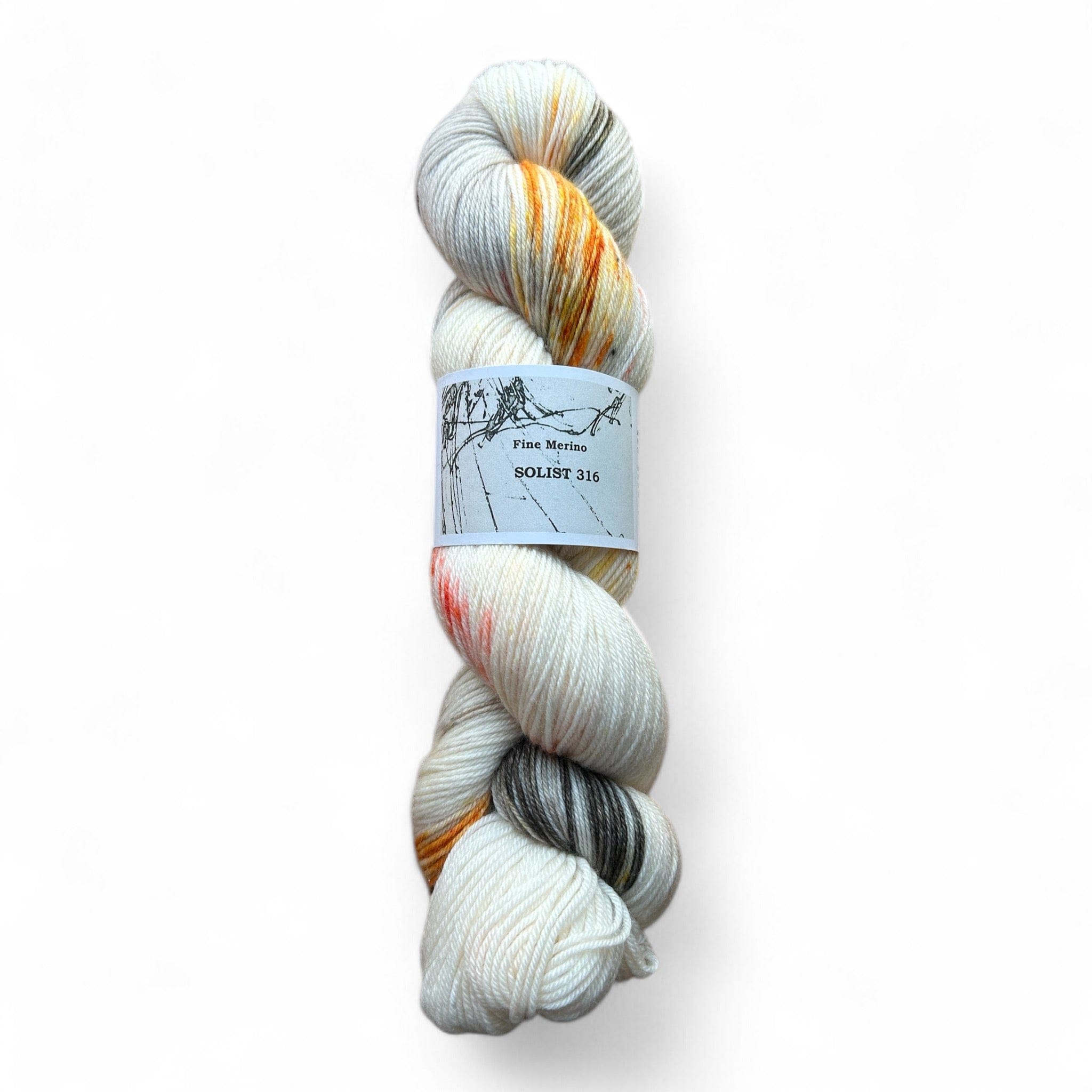 Atelier Franziska Uhl Atelier Franziska Uhl Fine Merino Sock „SOLISTEN“ Solist 316